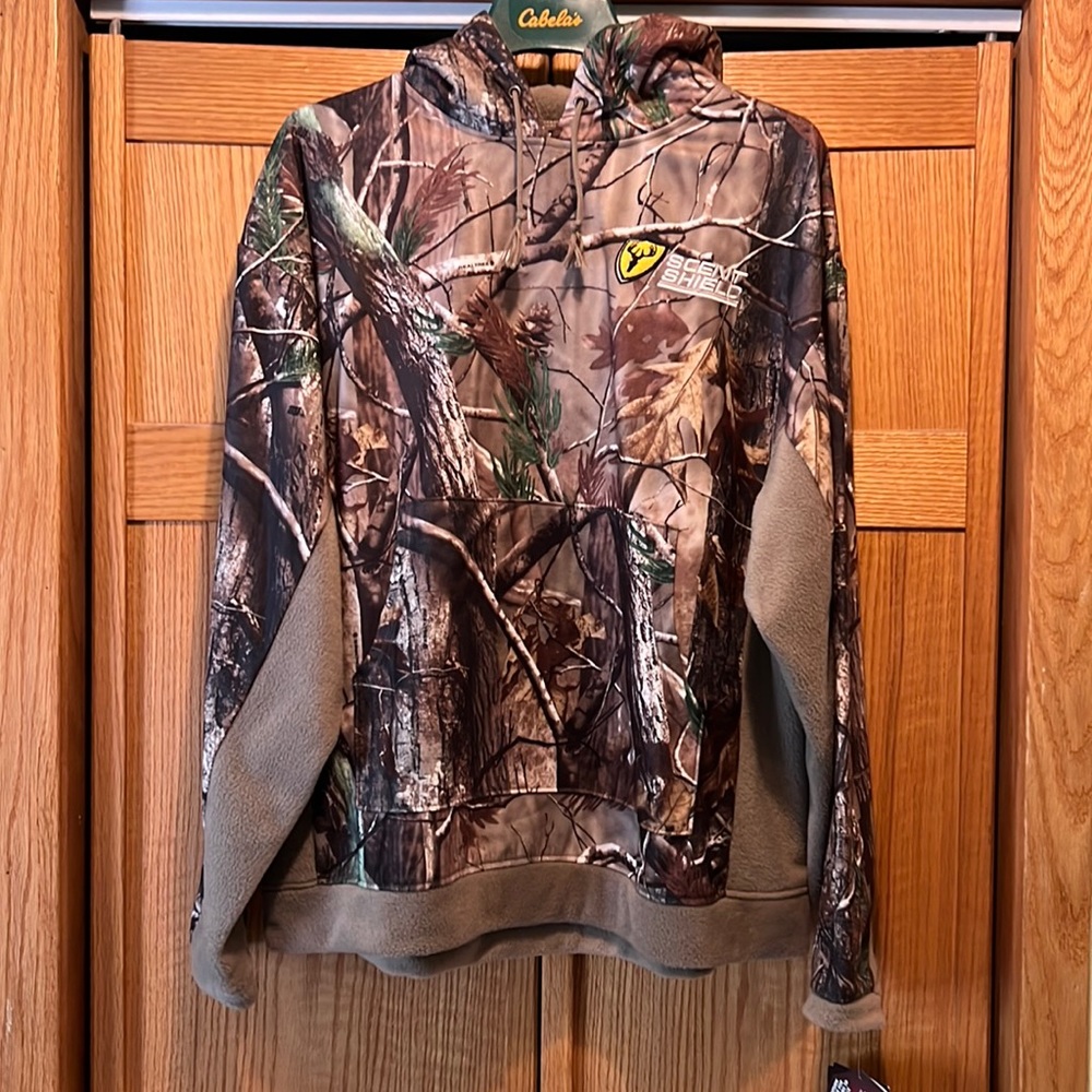 Mens Scent Shield lightweight fleece hooded sweatshirt